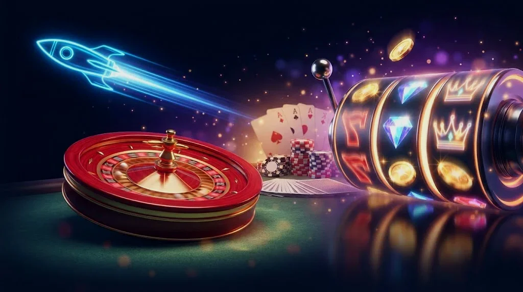 Rouleau de machine à sous et roulette au casino Dreamzino